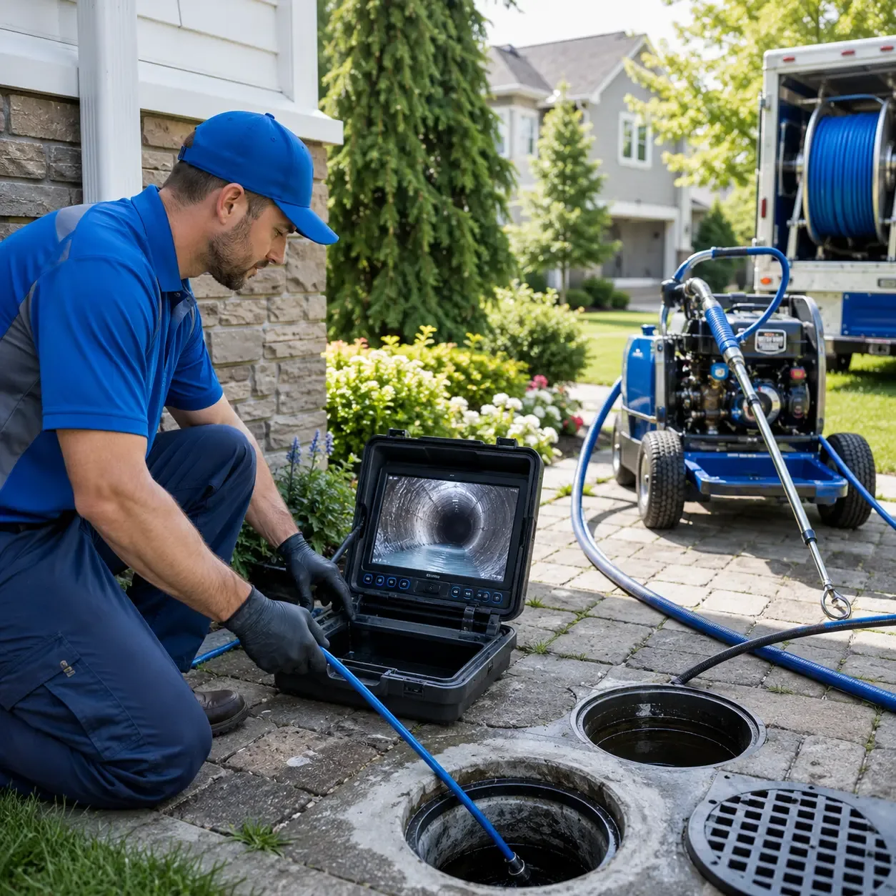 Outdoor drain cleaning professionals serving Broadlands, IL